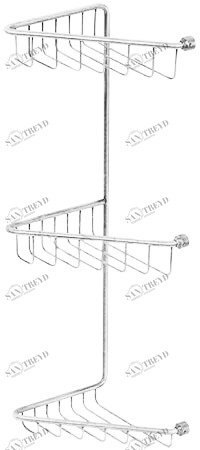 Полка-решетка тройная MIGLIORE Complementi ML.COM.CR-50.113 - хром ML.COM-50.113.CR