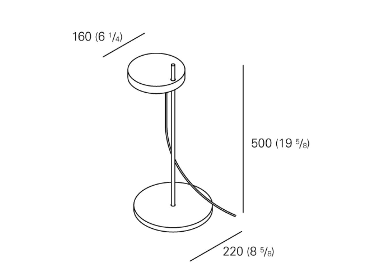 Алюминиевая регулируемая высота настольная лампа e15 Полюс ARCH-00088722 - Вид №5