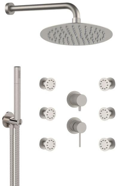 Remer Rubinetterie Душевой набор из нержавеющей стали с лейкой X style inox sun-id-1386123 - Вид №1