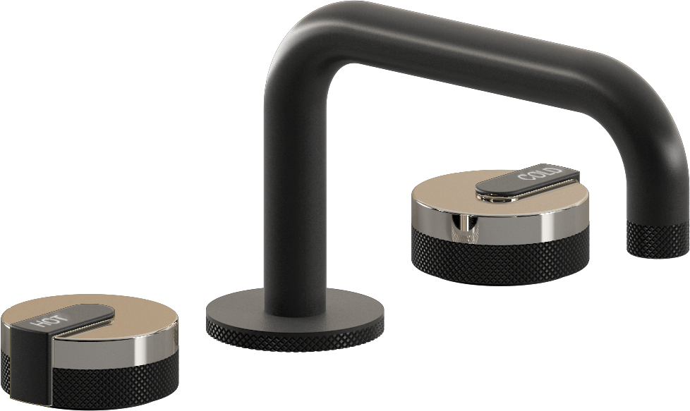 E-11510-R1PN-L1BK-BK Смеситель для умывальника на 3 отвертия GRAFF MOD+