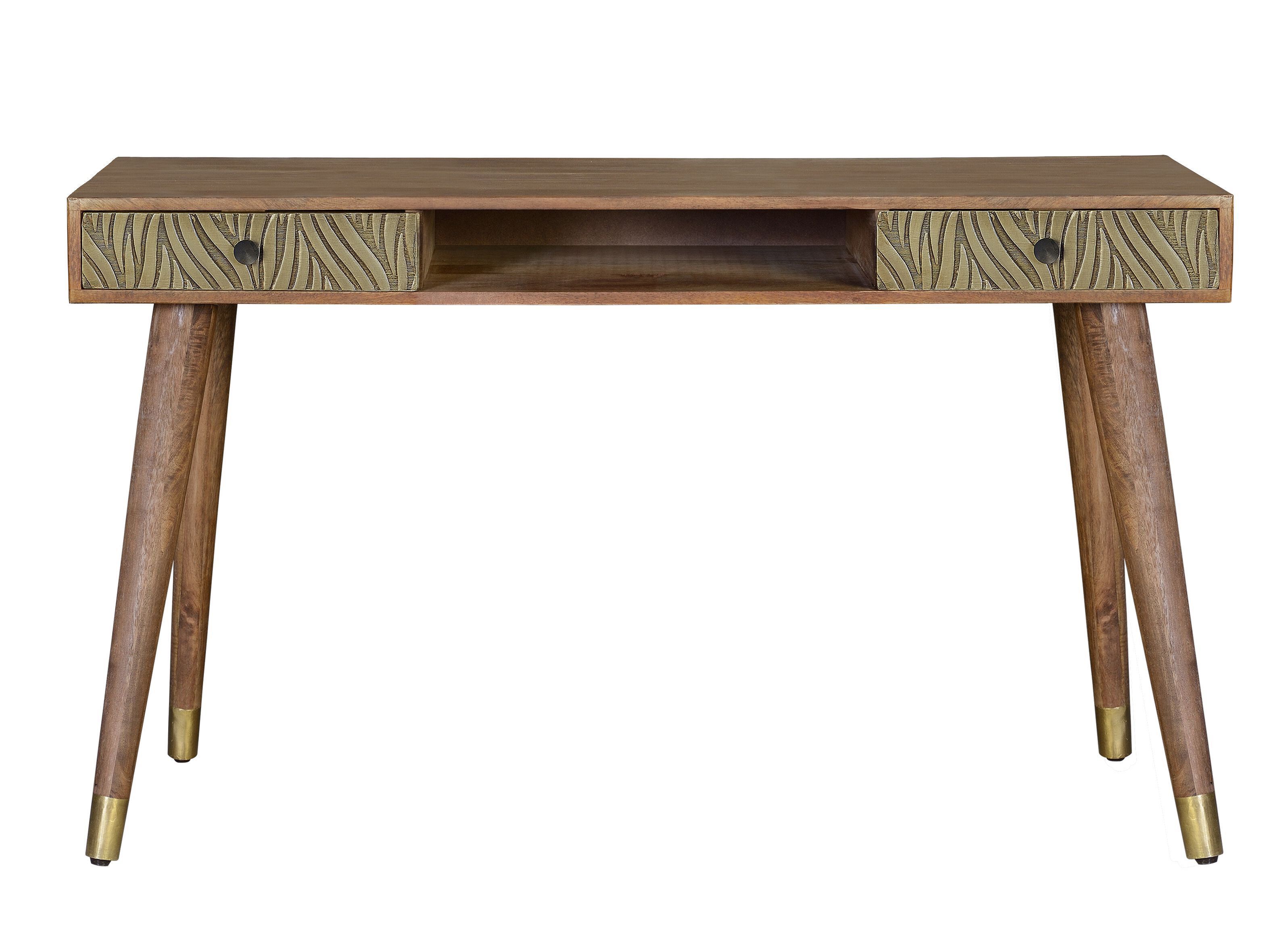 Письменный стол из манго с ящиками Giner y Colomer Саванна ARCH-00000049