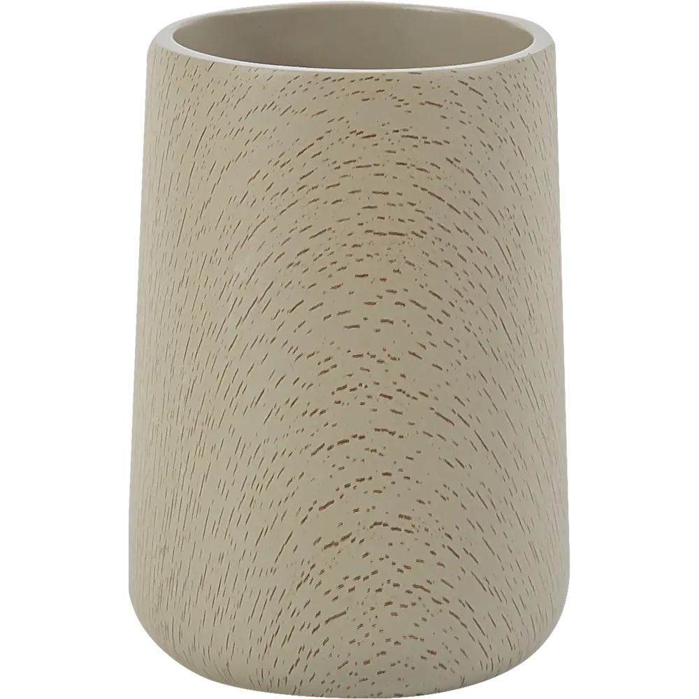 Стакан для зубных щеток Bath Plus Legno полирезина цвет серо-коричневый STLM-2147512