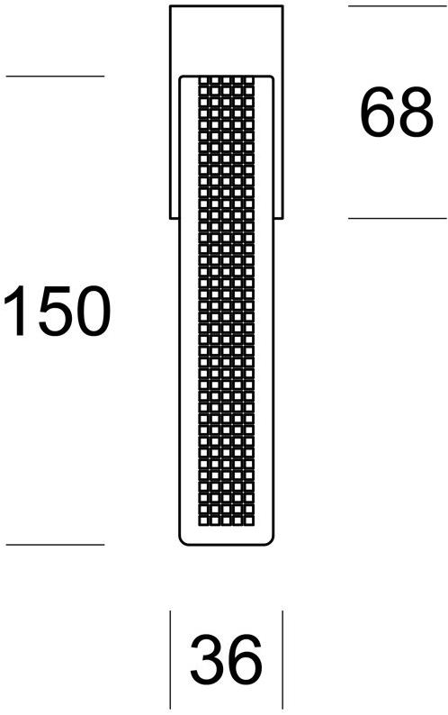 Ento Оконная ручка из латуни на розетке Teca 6278 - Вид №1