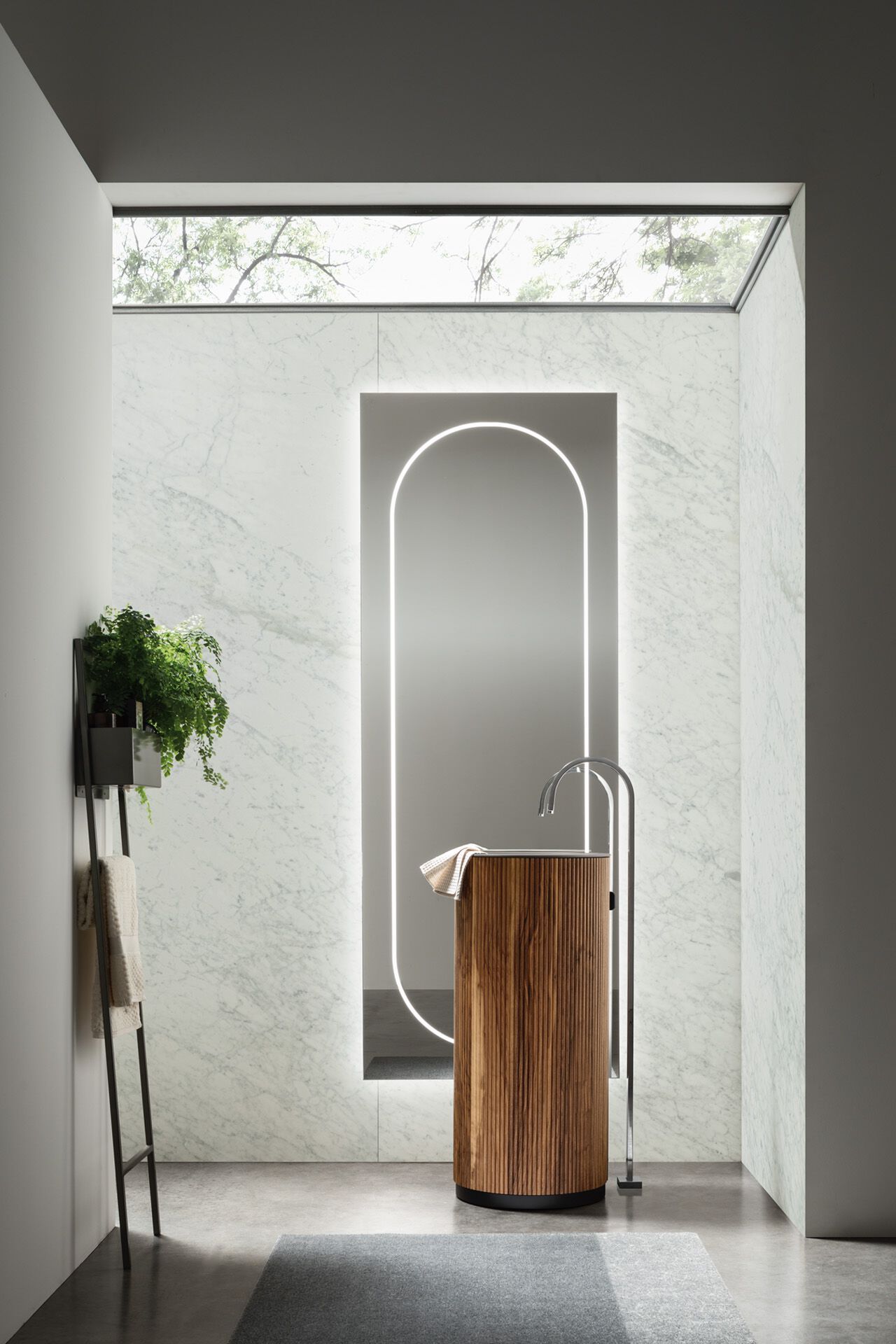 Отдельно стоящая раковина с ореховым покрытием ARCOM Монолит ARCH-00022055 - Вид №4