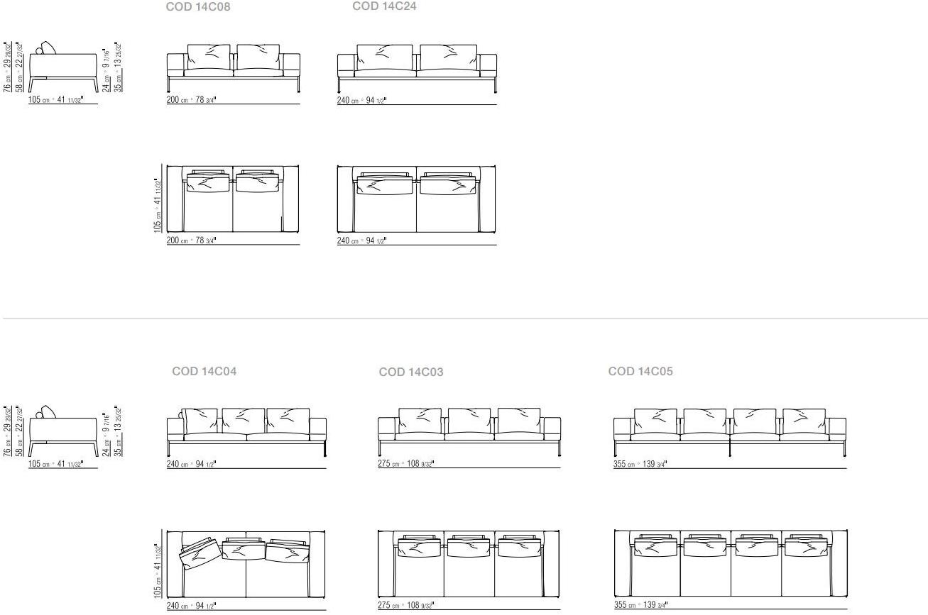 Flexform 3-х местный тканевый диван со съемным чехлом Lifesteel sun-id-1471852 - Вид №4