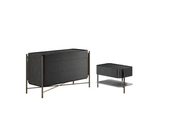 Тумбочка из ясеня с ящиками Cantori Шанхай ARCH-00014992 - Вид №1