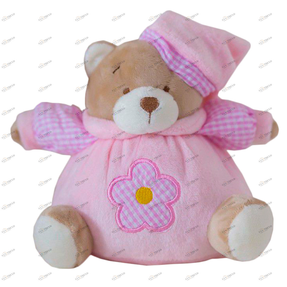 Мягкая игрушка "Мишка-мяч" 15 см, розовый COMFORTBABY  351323 Розовый Santreyd 