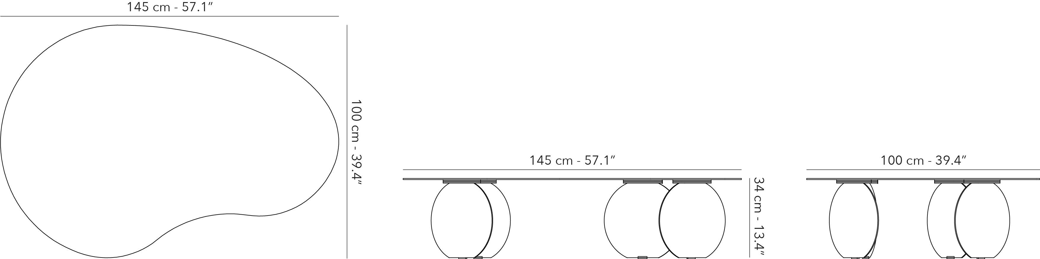 Алюминиевый журнальный столик с порошковым покрытием Jardinico ARCH-00040835 - Вид №3