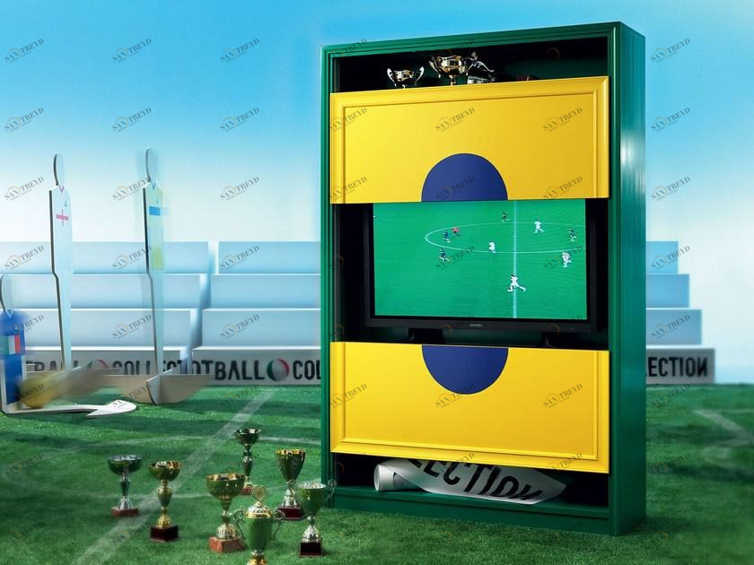 Modenese Gastone Лаковая тумба под ТВ с книжным шкафом Football Art. 8