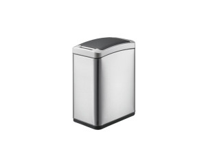 KIM502 Автоматическая корзина SENSOR, бесконтактная, прямоугольная, 8 л, матовая сталь Merida