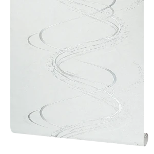 Флизелиновые обои ATELIERO Tornado серые современные 1.06 м 89425429