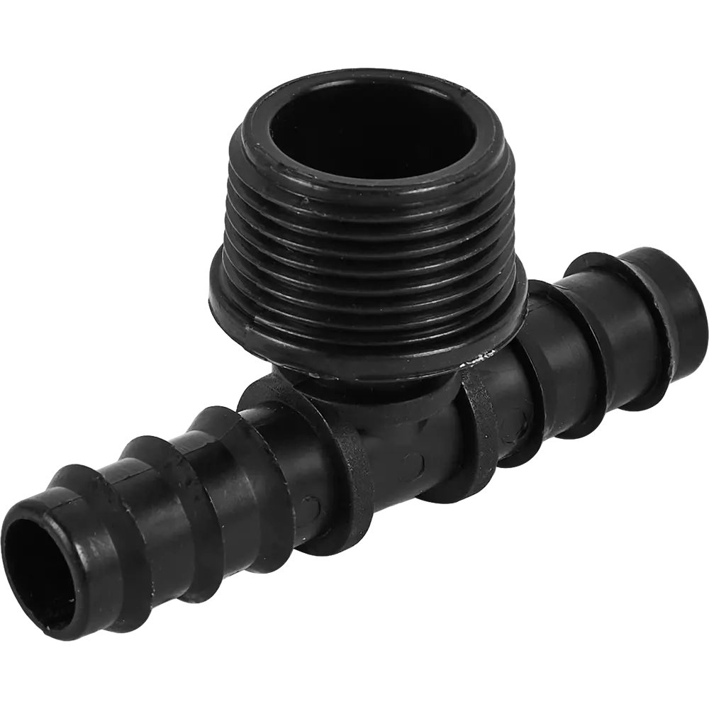 Тройник BOUTTE для систем капельного полива 16 мм с резьбой 3/4" 87270967 STLM-0073587