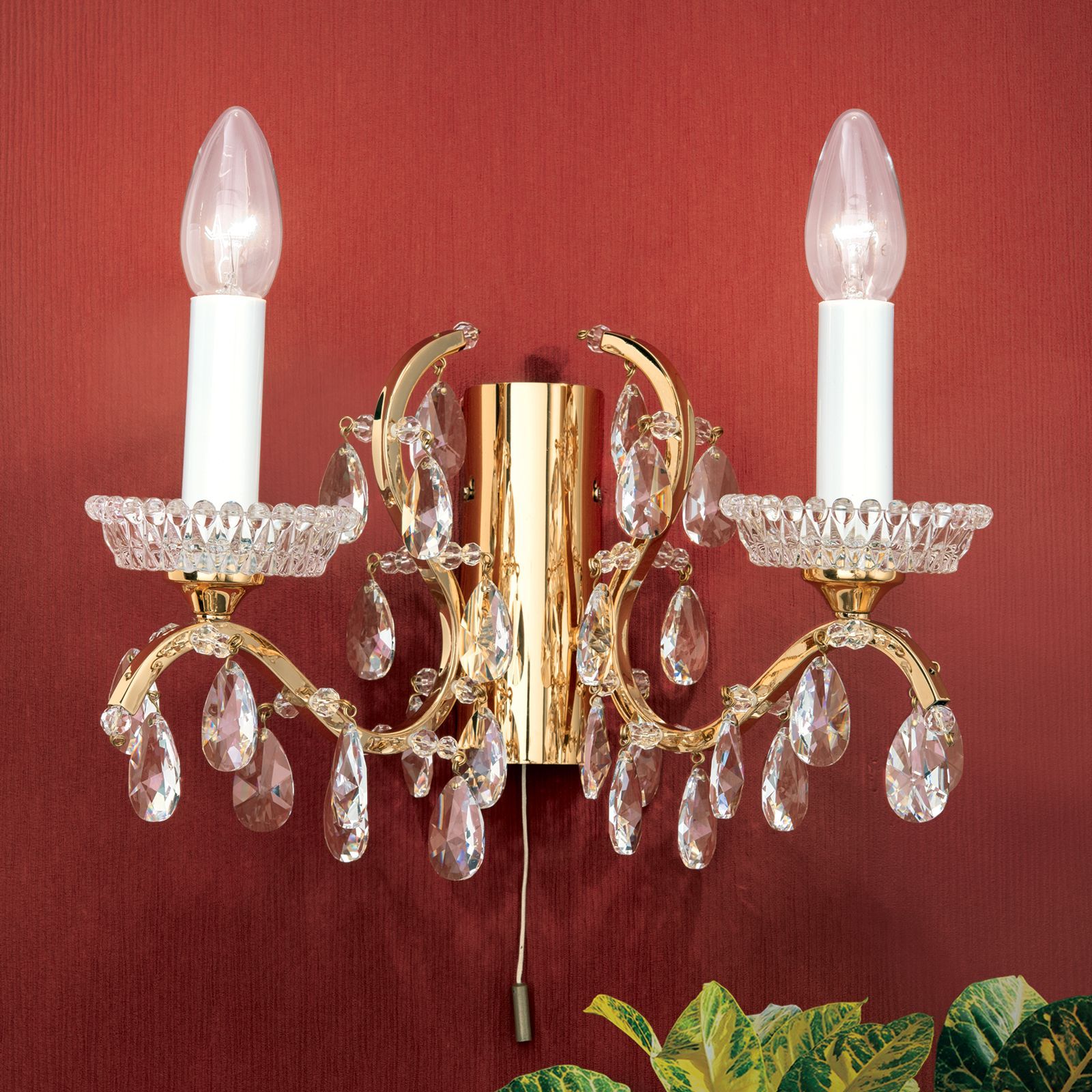 Настенный светильник из латуни с кристаллами Orion Hirohito ARCH-00032942 - Вид №1