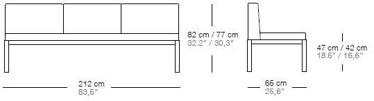 Bivaq 3-х местный тканевый садовый диван Nak 65 sun-id-1384746 - Вид №3