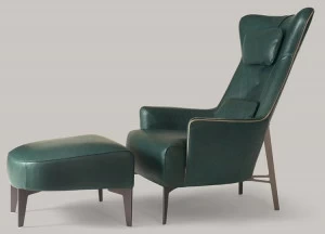 Borzalino Кожаное кресло Bergere