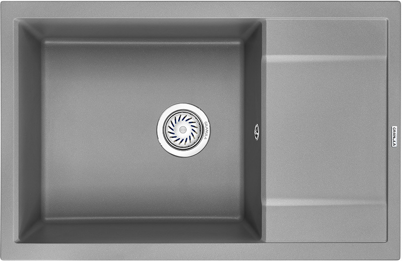 7805, АЛЮМИНИУМ, кухонная мойка, кварц