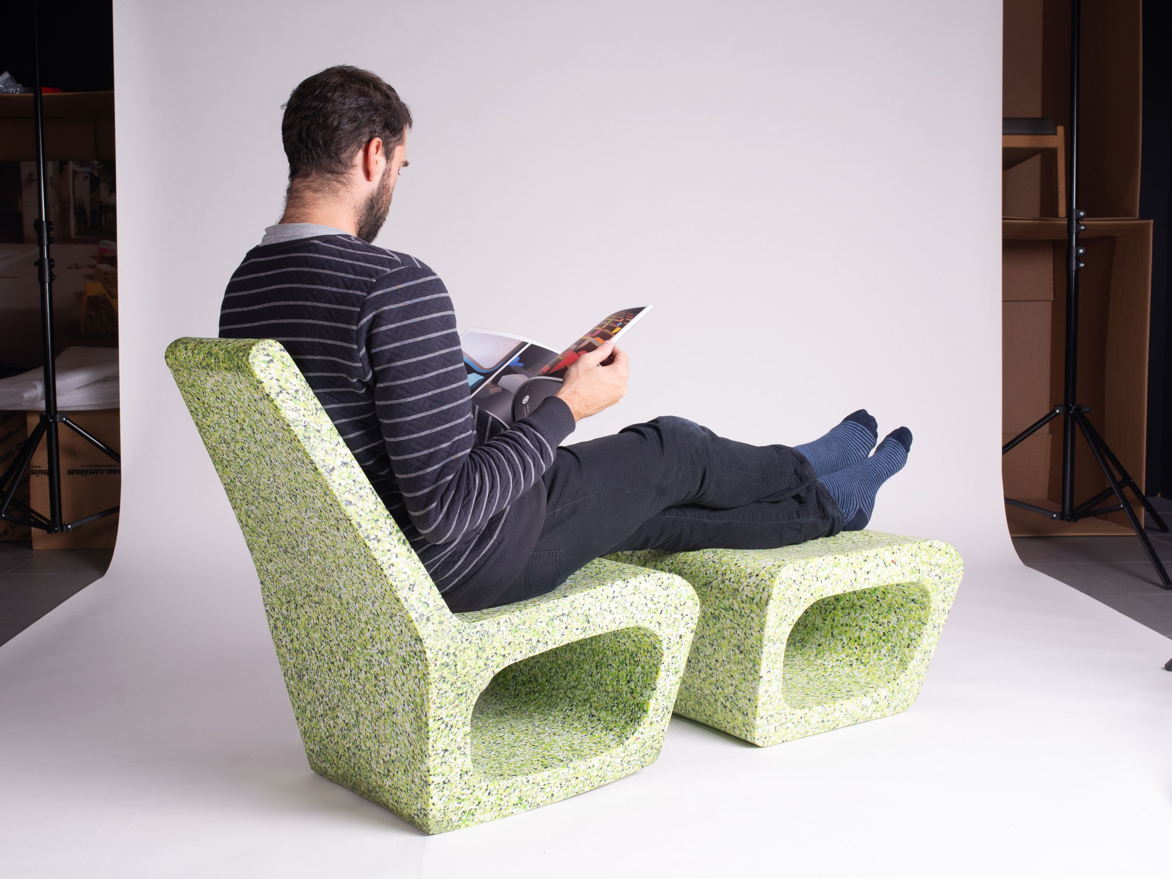 Подставка для ног из полиэтилена Quinze & Milan Медузы ARCH-00080475 - Вид №3