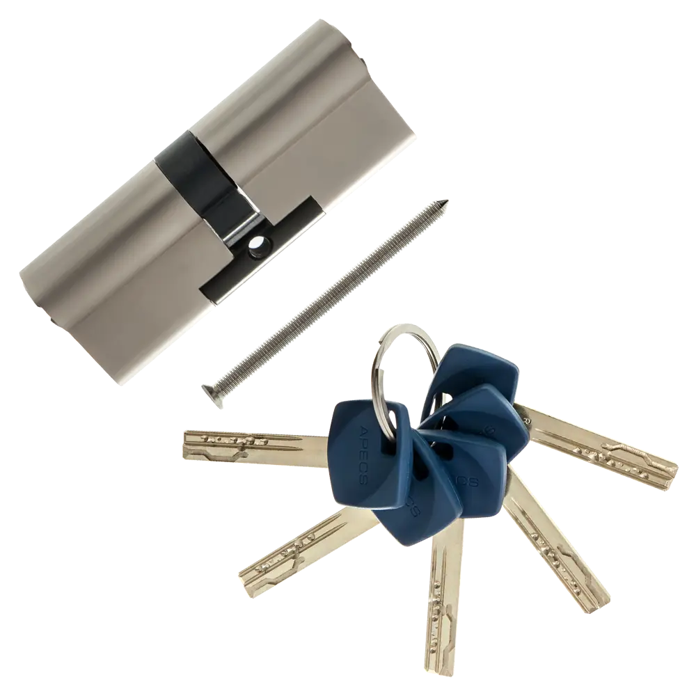Цилиндр Apecs Premier XR-80-NI, 40x40 мм, ключ/ключ, цвет никель 82379086 STLM-2090388 ЦИЛИНДР APECS PREMIER XR-80-NI КЛЮЧ-КЛЮЧ - Вид №1