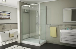 Душевое ограждение с одной раздвижной дверью SLIM LINE BS120.3104A bravat