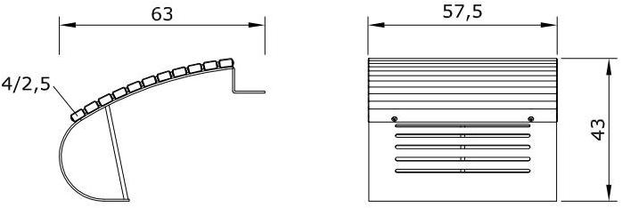 Euroform W Скамья из дерева с подлокотниками со спинкой  1015  - Вид №3