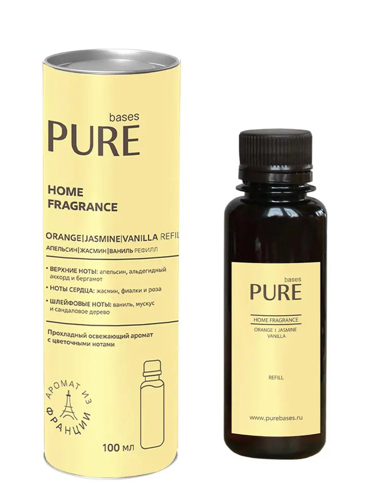 90450027 Аромат для дома Orange & Jasmine, Vanilla Refill 100 мл STLM-0227054