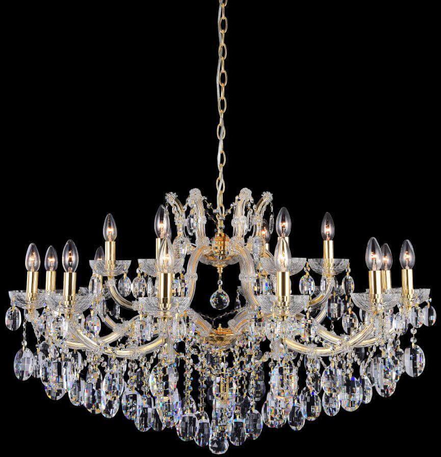 Hollywood SP12+6 Gold Подвесная люстра Crystal Lux Hollywood
