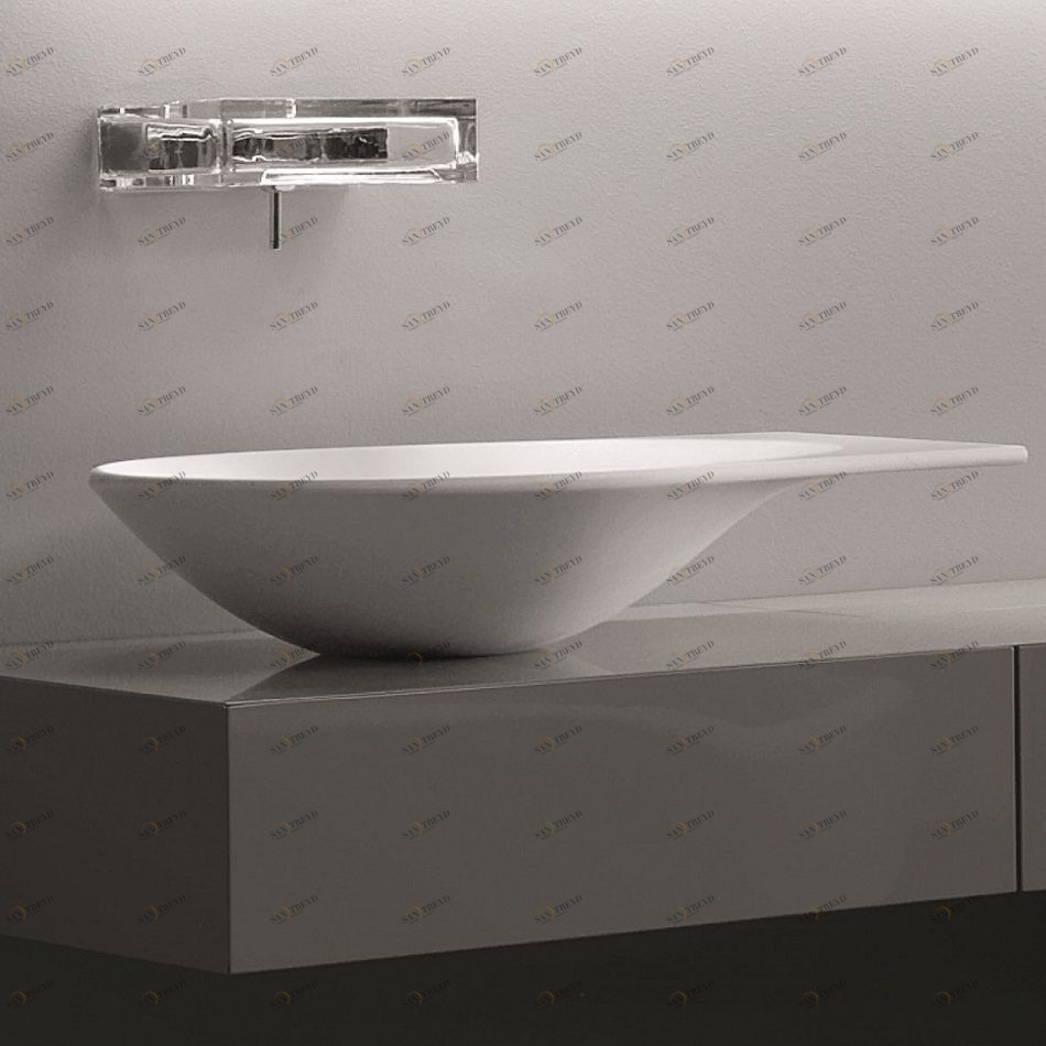 45691 Накладная раковина на столешницу  овальная Toscoquattro 