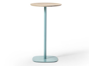 Высокий круглый металлический стол