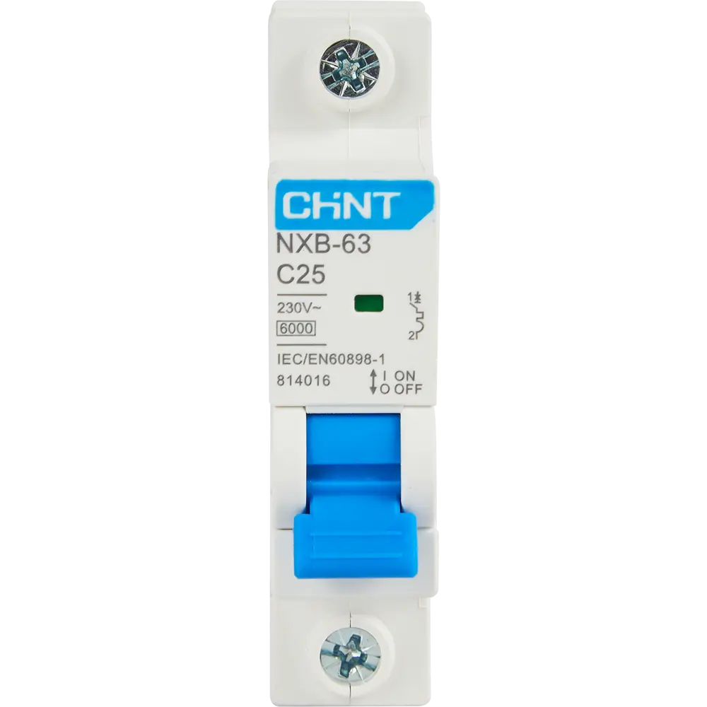 Автоматический выключатель CHINT NXB-63 1P C25 А 6 кА 85334579 STLM-2056438  - Вид №1