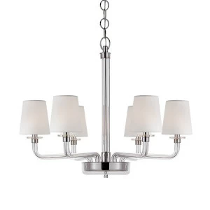 Люстра BRCH9021-6 от Delight Collection белая/прозрачная/никель DELIGHT COLLECTION ДИЗАЙНЕРСКИЕ 247097 Белый