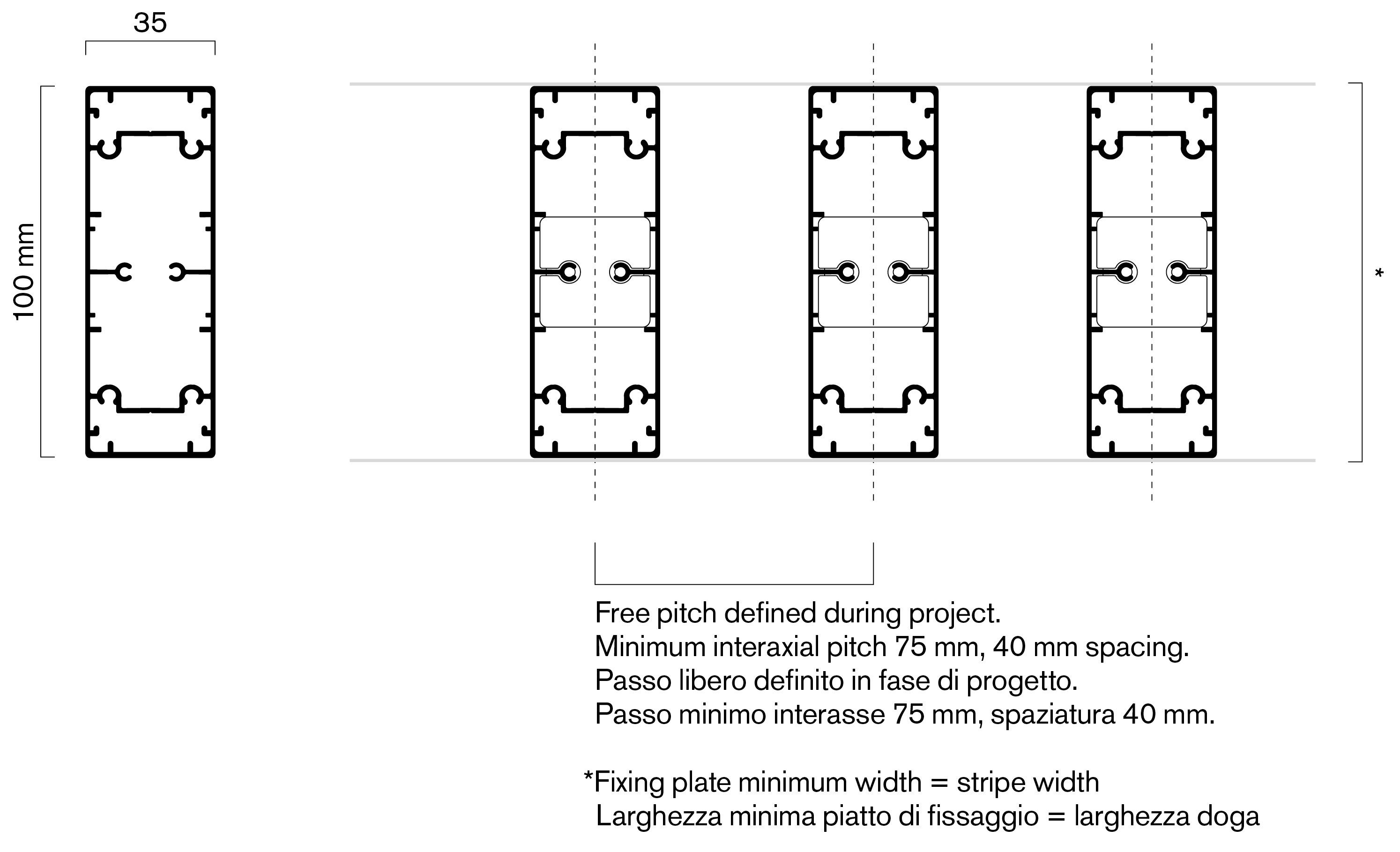 Модульная решетчатая система Dresswall В полоску на фасаде ARCH-00133878 - Вид №4