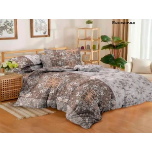 91532112 Комплект постельного белья Эльф Domovita 1181 Виньетка, полутораспальный, бязь, разноцветный STLM-1028387