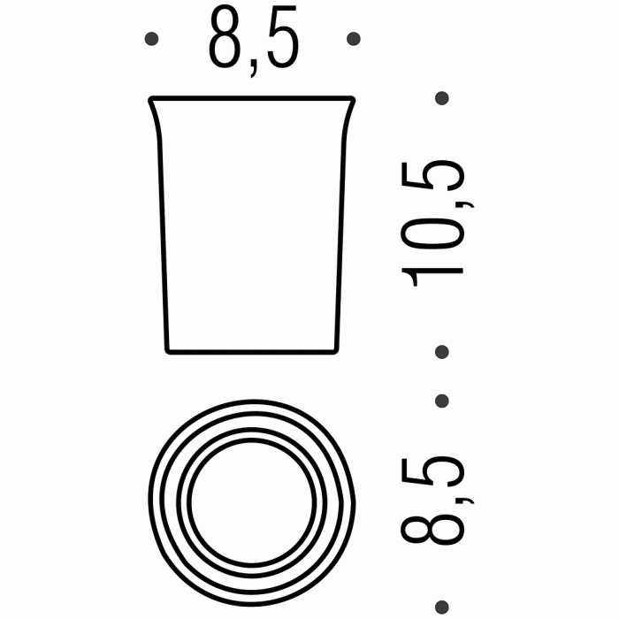 B2452 Стакан (стекло) COLOMBO LINK Colombo Design - Вид №1