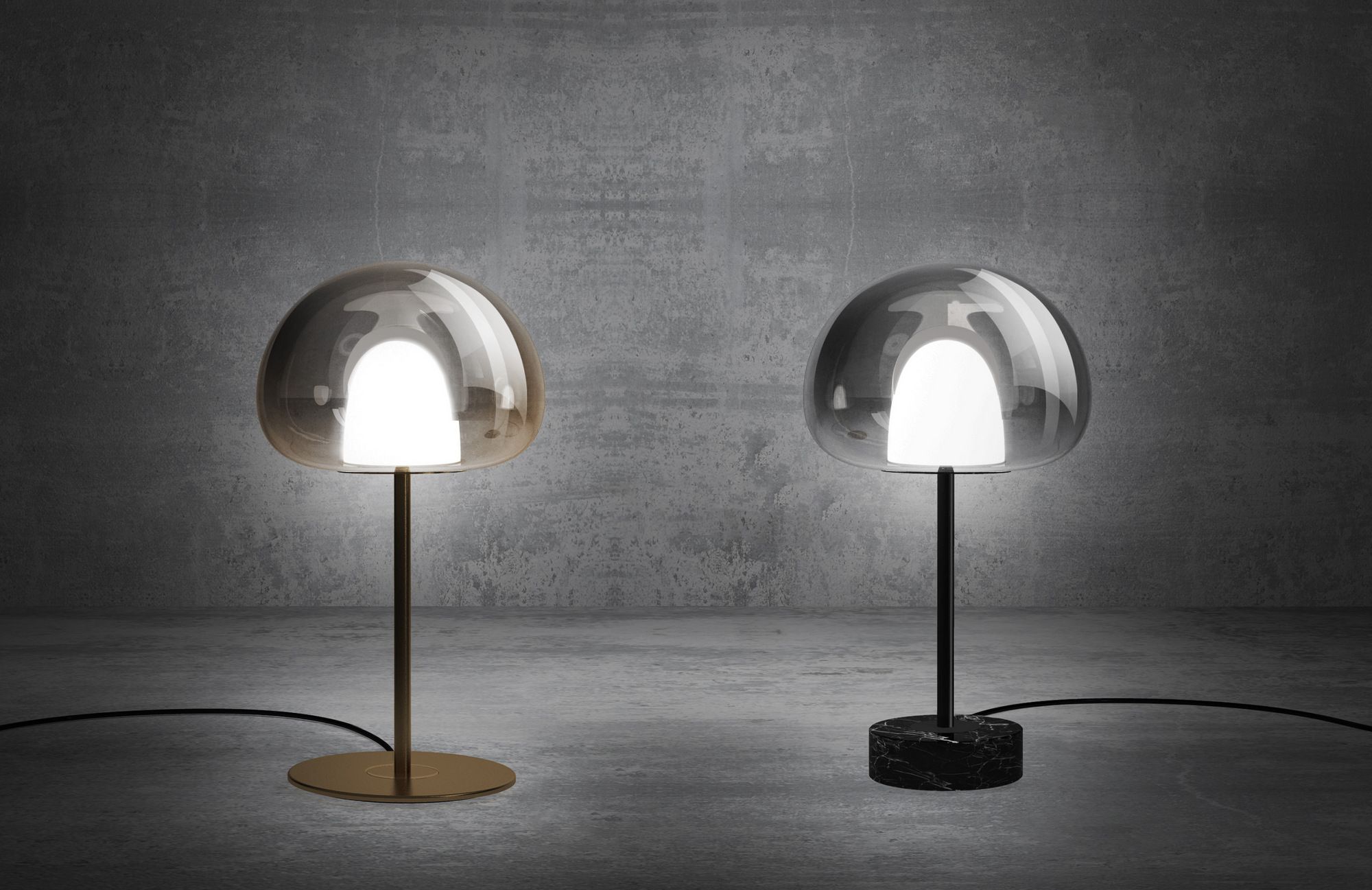 Настольная лампа со стеклянным абажуром FontanaArte Теа ARCH-00052685 - Вид №5