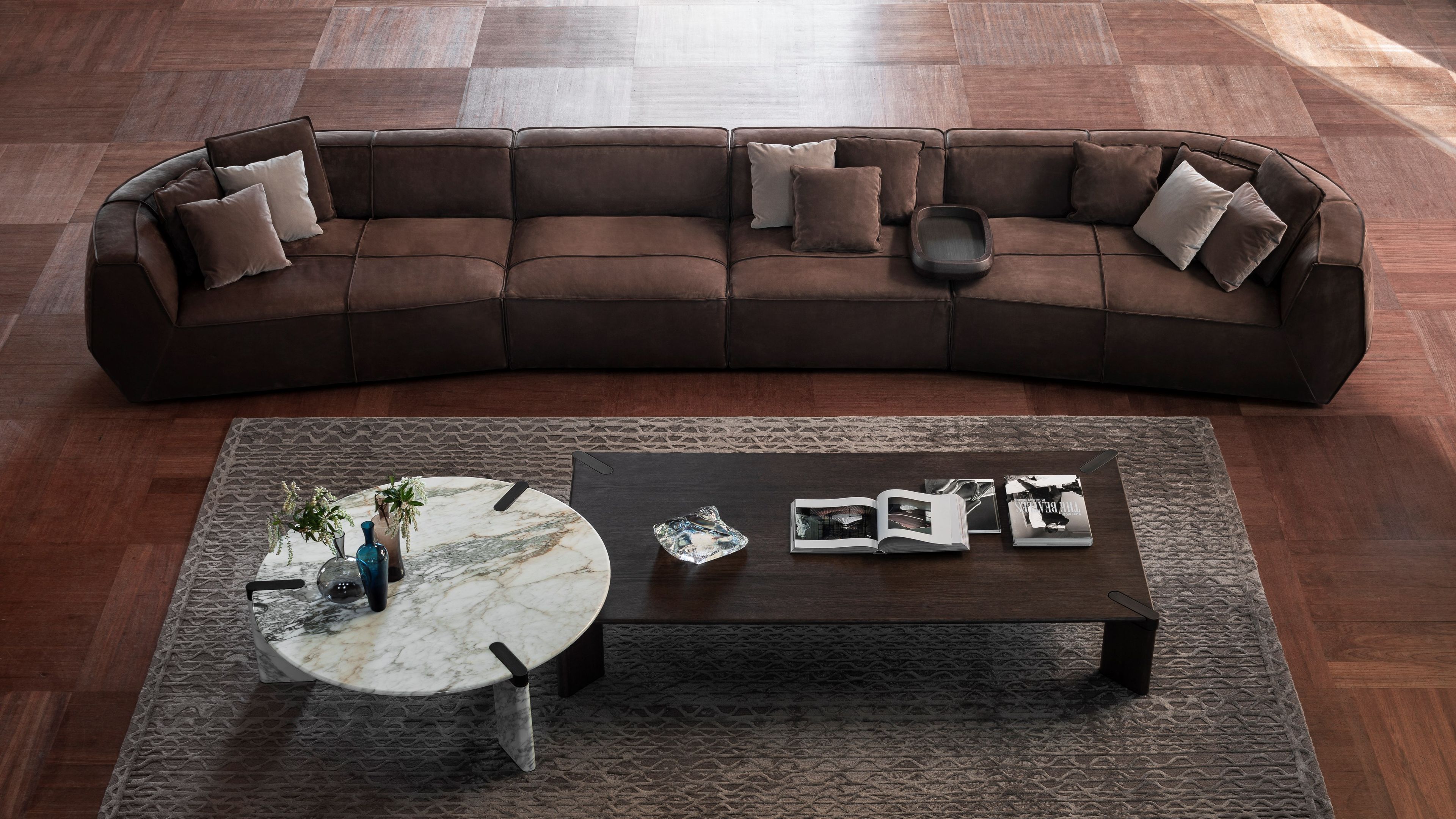 Прямоугольный низкий журнальный столик из дуба GHIDINI1961 восемьдесят ARCH-00048912 - Вид №4