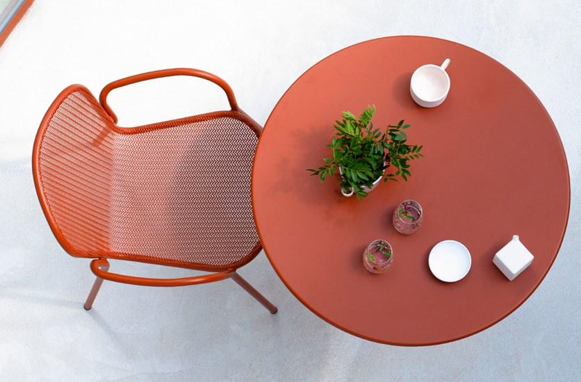 emu Садовый стул с подлокотниками из стали и ткани Ronda xs 458 - Вид №2