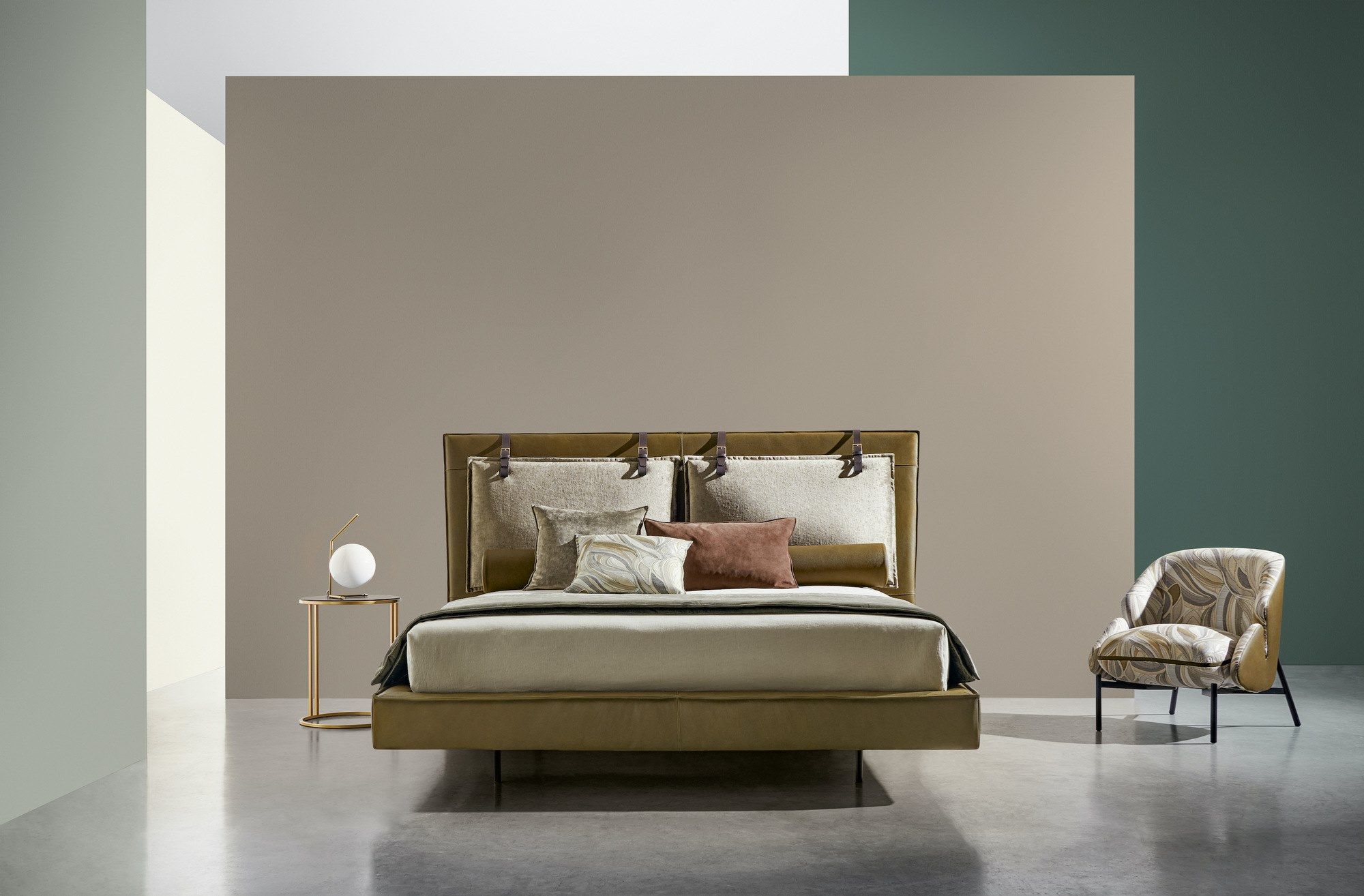 Двуспальная кровать с мягким контейнером Twils A-BOX ARCH-00057718 - Вид №3