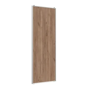 91586910 Дверь для шкафа-купе Лофт-Комплект Двери Найди 90.40x225.50x3 см сталь цвет серебро/дуб коричневый табак STLM-1503271