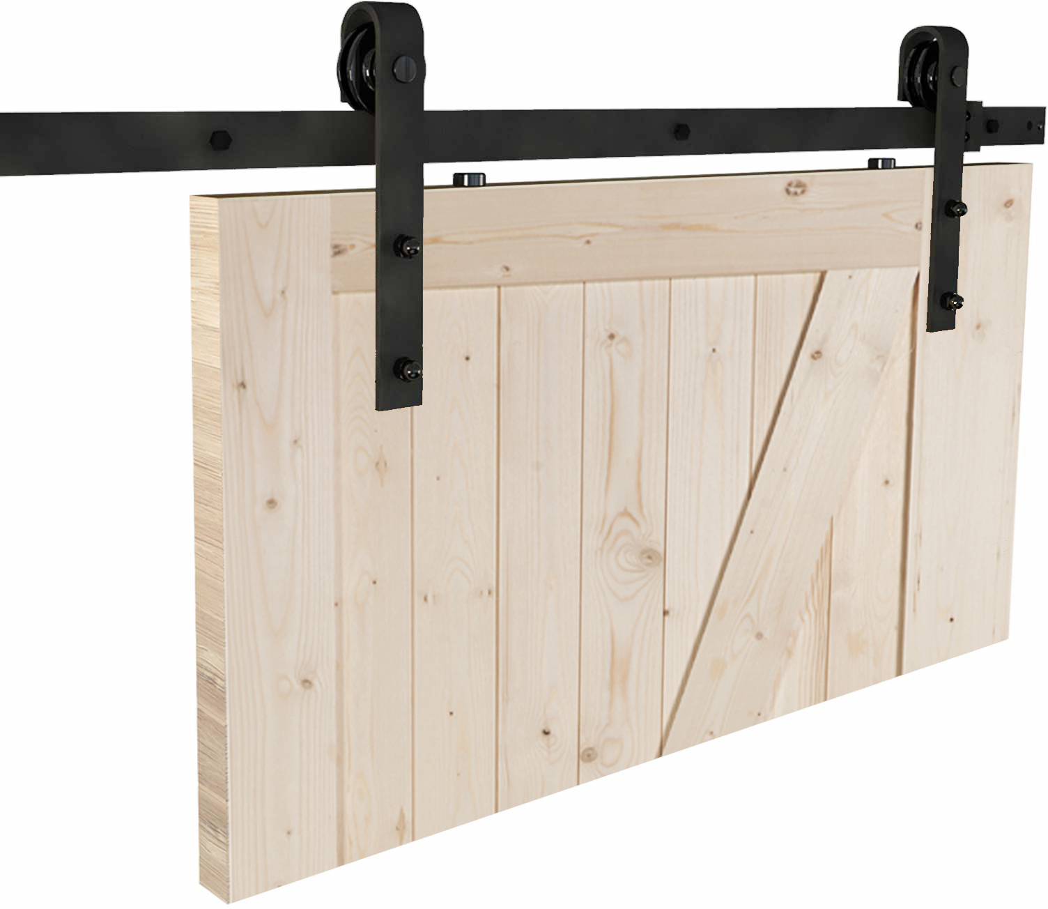 82009407 Система для раздвижных дверей «Лофт», 2000 мм, сталь, цвет чёрный STLM-0017183 VALCOMP