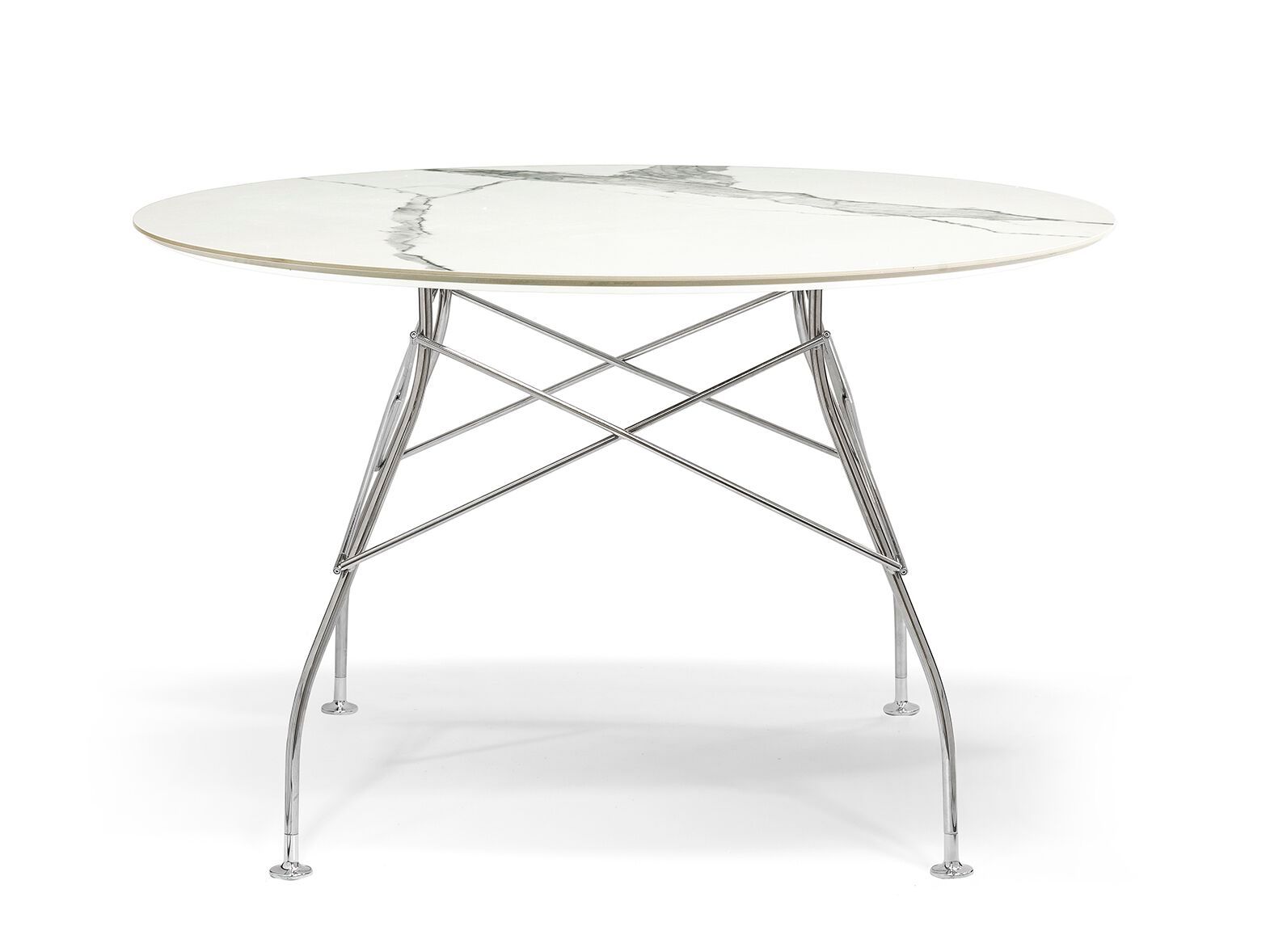 Круглый обеденный стол из керамогранита Kartell GLOSSY ARCH-00051866 - Вид №16