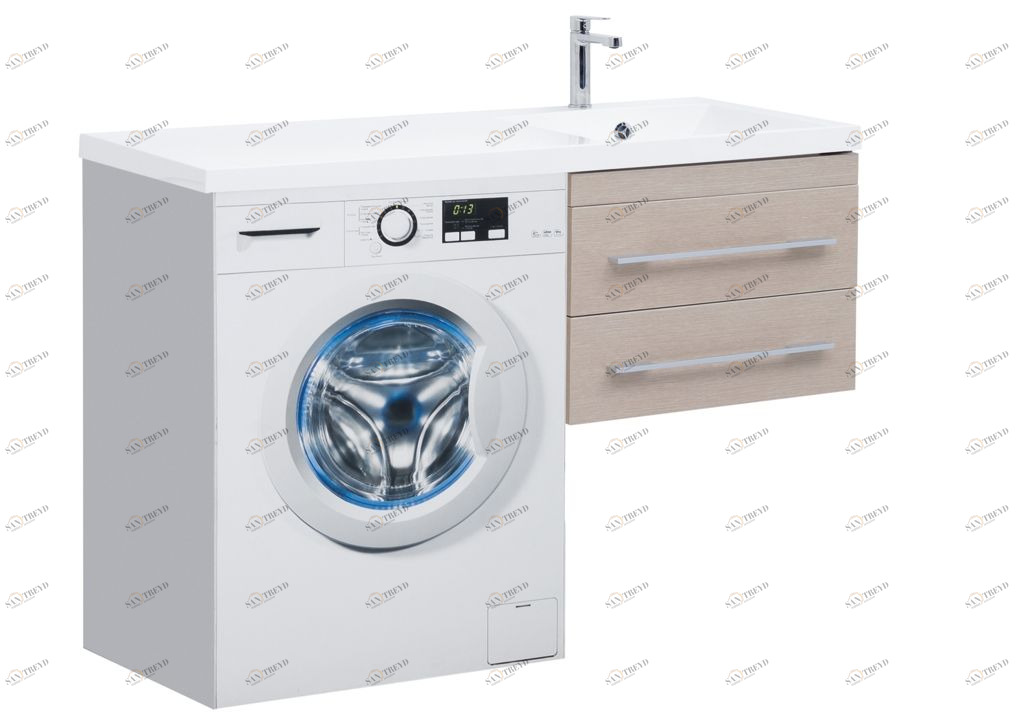 Тумба с раковиной Aquanet Нота 120 R светлый дуб 0017148500239568