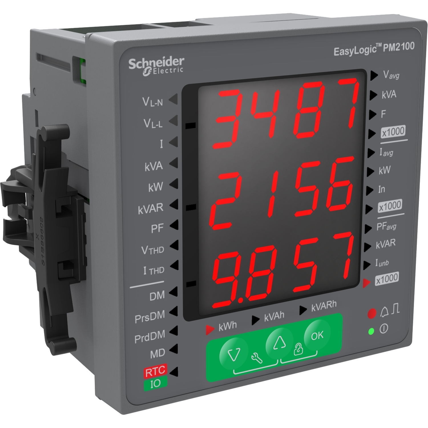 METSEPM2110R Поверенный счетчик многоф. 3-ф PM2110, LED, кл.т. 1 Schneider Electric EasyLogic 
