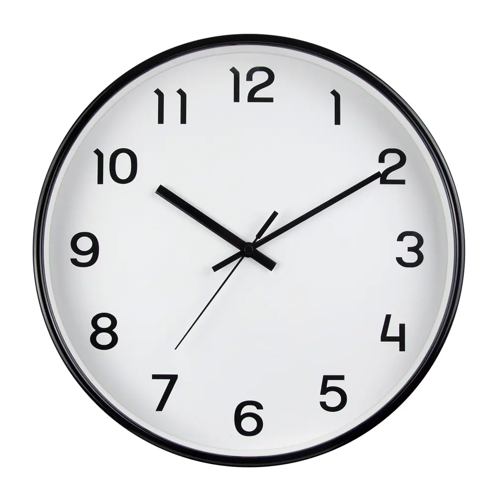 TROYKATIME Классика: белые круглые настенные часы с бесшумным ходом 89408017 STLM-1568372