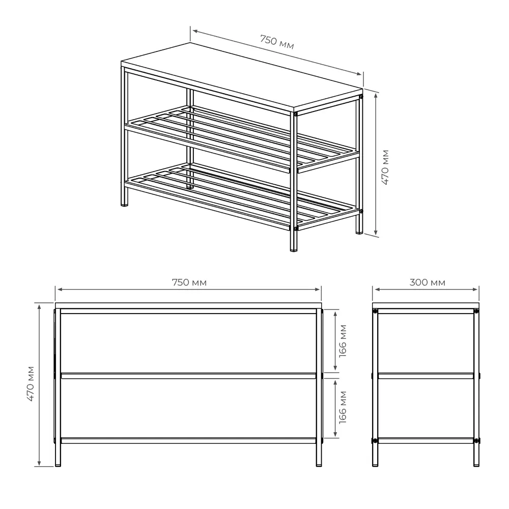 Банкетка Santreyd Март Отто — стильная организация прихожей 89341415 STLM-1084663 - Вид №6