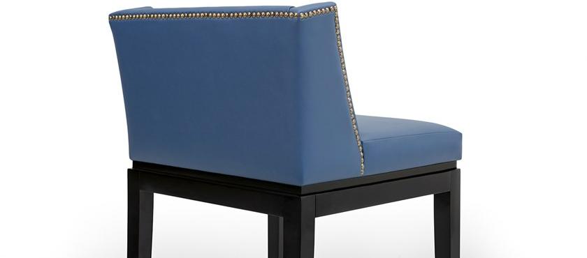 Mytto Высокий кожаный табурет с подставкой для ног Larforma sun-id-1366880 - Вид №5