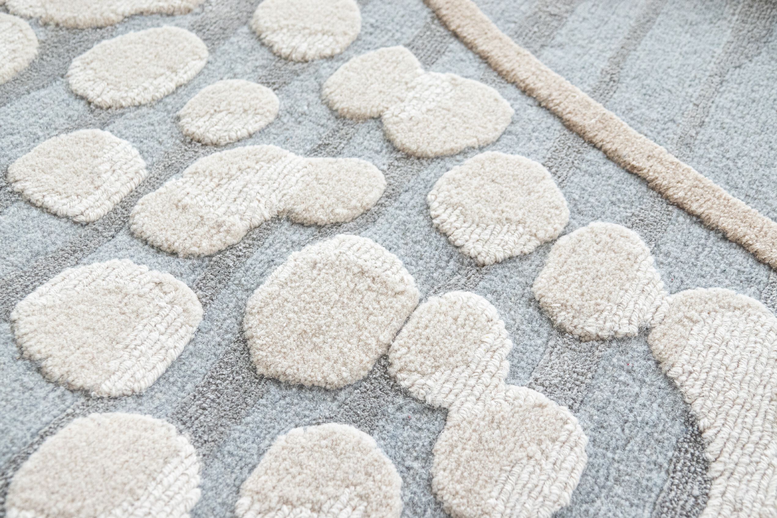 Круглый ковер ручной работы Tapis Rouge абстракция ARCH-00052372 - Вид №1