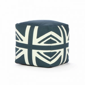 Пуф Union Jack Синий LAZY LIFE PARIS ДИЗАЙНЕРСКИЕ 051183 Белый;синий