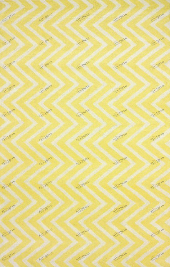 Ковер Zig Zag желтый 300х400 DOLLY CAPRETS ДИЗАЙНЕРСКИЕ, ЗИГ ЗАГ 015217 Белый;желтый 