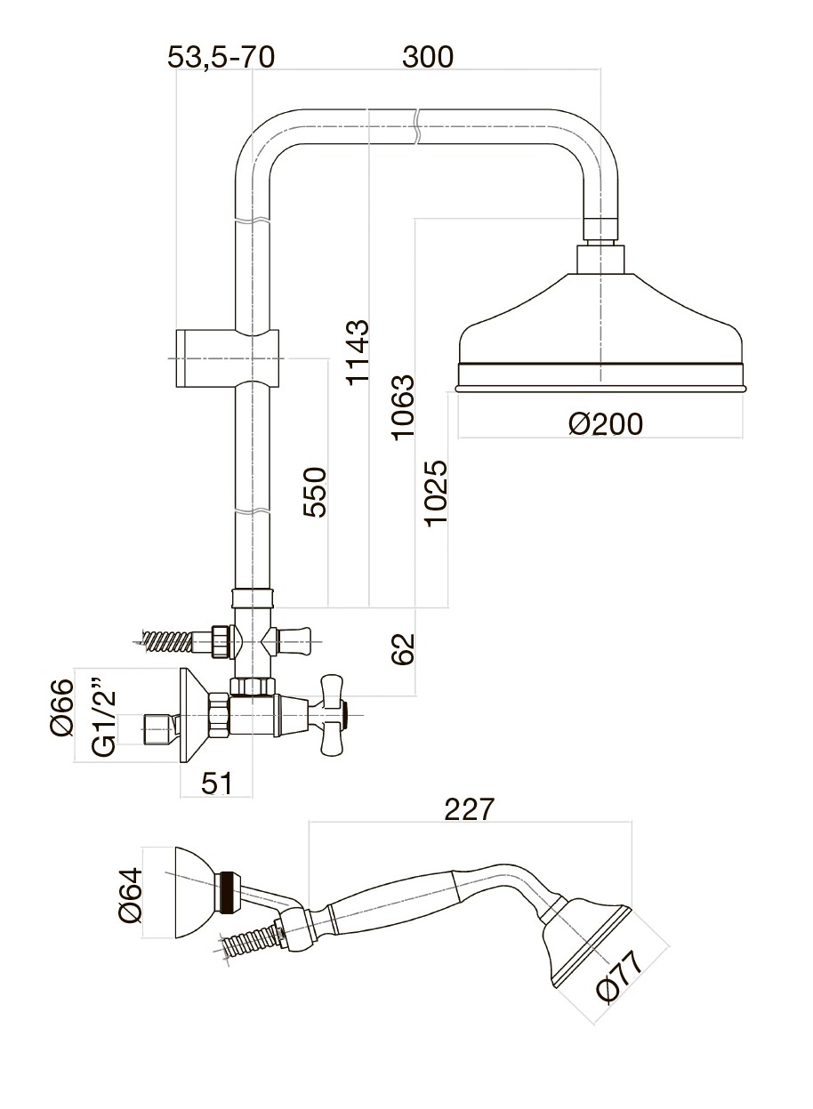 AM760405017 Душевая система Webert Armony - Вид №1