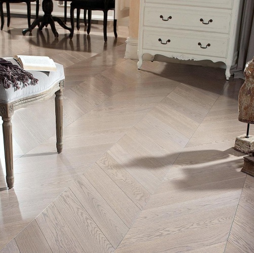 Паркет Ёлка Coswick Шамбор Дуб Натур (Гладкая) 530х107,95 мм 11293215 - Вид №2